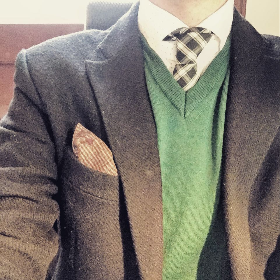 At the office.